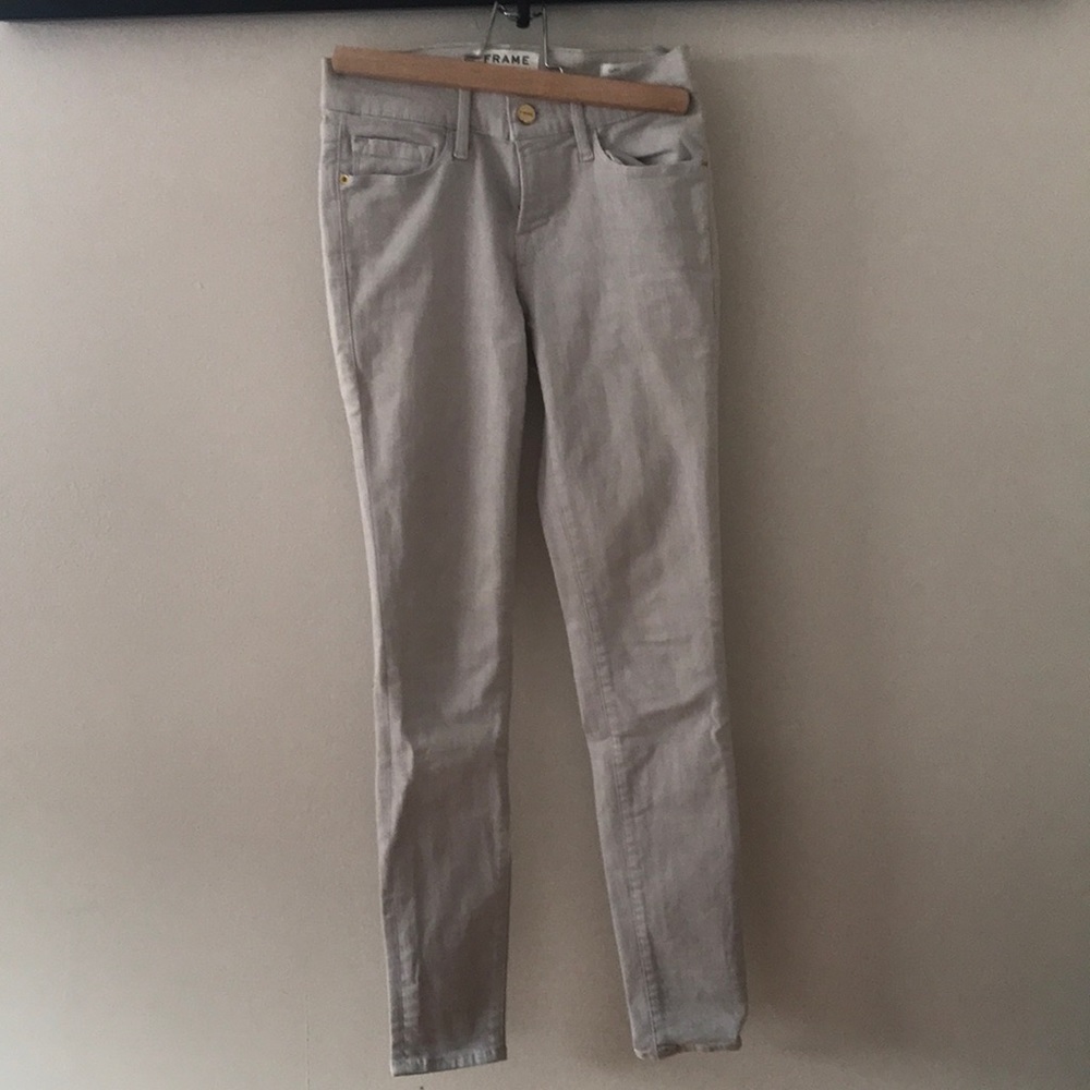 Frame denim - light gray skinny Jean